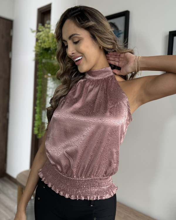 BLUSA M/S FAJON ENRESORTADO