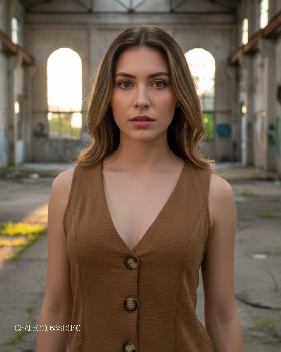 CHALECO CORTES BOTONES