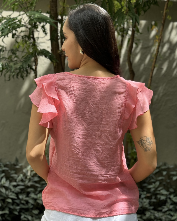 BLUSA M/ BOLERO PASADOR EN BUSTO