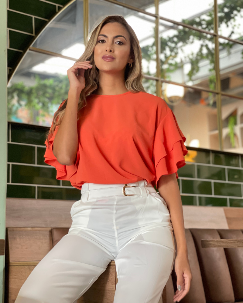 PANTALON SATEN DOS HEBILLAS